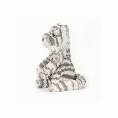 Jellycat Bashful Snow Tiger USA | 41592OVPR